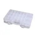 FJORD Rigid Clear Plastic Fishing Tackle Box for Ocean Boat Lake & River Use-High Strength Storage - photo 1