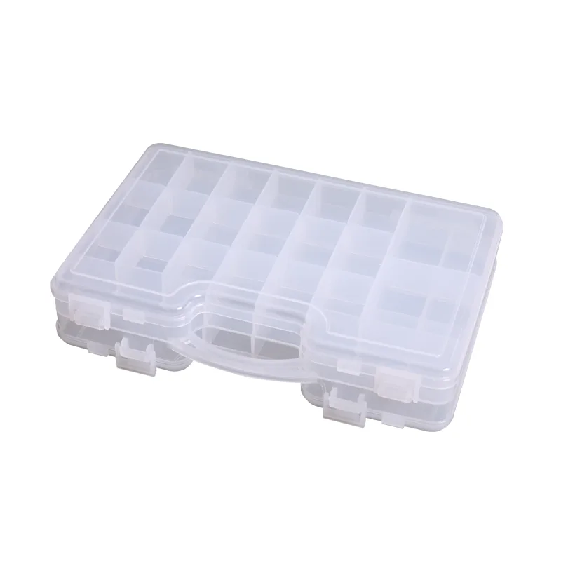 FJORD Rigid Clear Plastic Fishing Tackle Box for Ocean Boat Lake & River Use-High Strength Storage