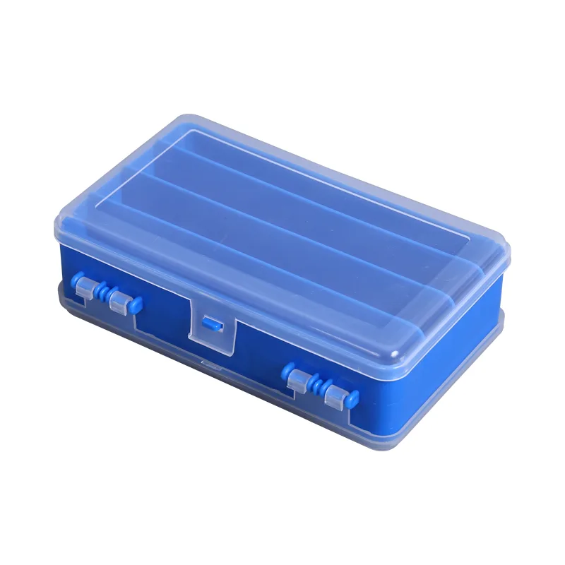 FJORD Small Rigid Plastic Fishing Tackle Box for Lake & River Use High Strength Storage