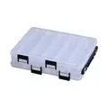 FJORD Double Deck High Strength Rigid Plastic Waterproof Fishing Tackle Box for Lake & River Use Lure Bait Storage - photo 1