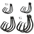 FJORD High Carbon Steel Big Fish Hook Shark Stronger Black Nickle Hooks Circle Shark Hooks - photo 3