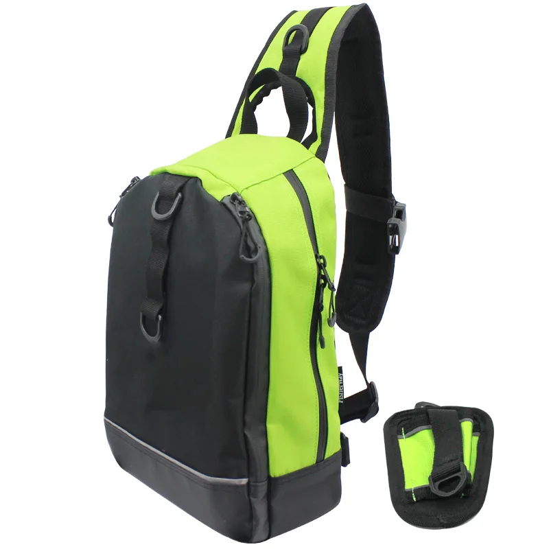 FJORD Fly Fishing Waterproof Nylon Multi-Purpose One-Layer Backpack Fishing Tackle Bag Adjustable Lure Bag Outdoor Fishing