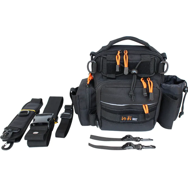 FJORD Nylon Waterproof Outdoor Lightweight One-Layer 650g Fishing Tackle Backpack Multifunctional Lure Reel Bag