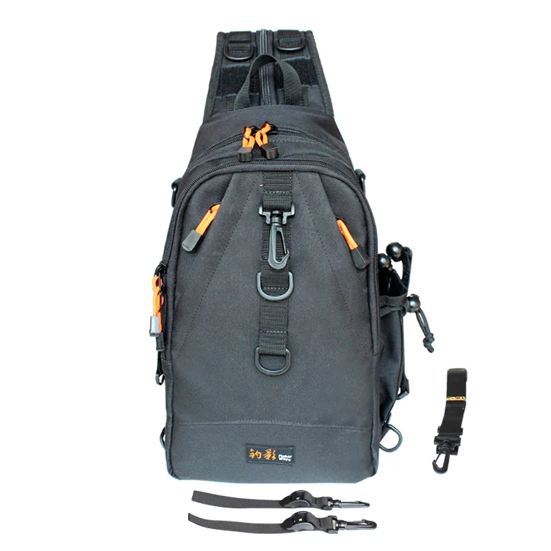 FJORD Nylon Waterproof Fishing Tackle Bag Backpack for Fishing Rod Gear 23x38x11cm One-Layer Design