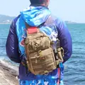 FJORD FJ Y13 Nylon Waterproof Two-layer Outdoor Fishing Tackle Backpack Single Shoulder Portable Fly Fishing 955g - photo 5