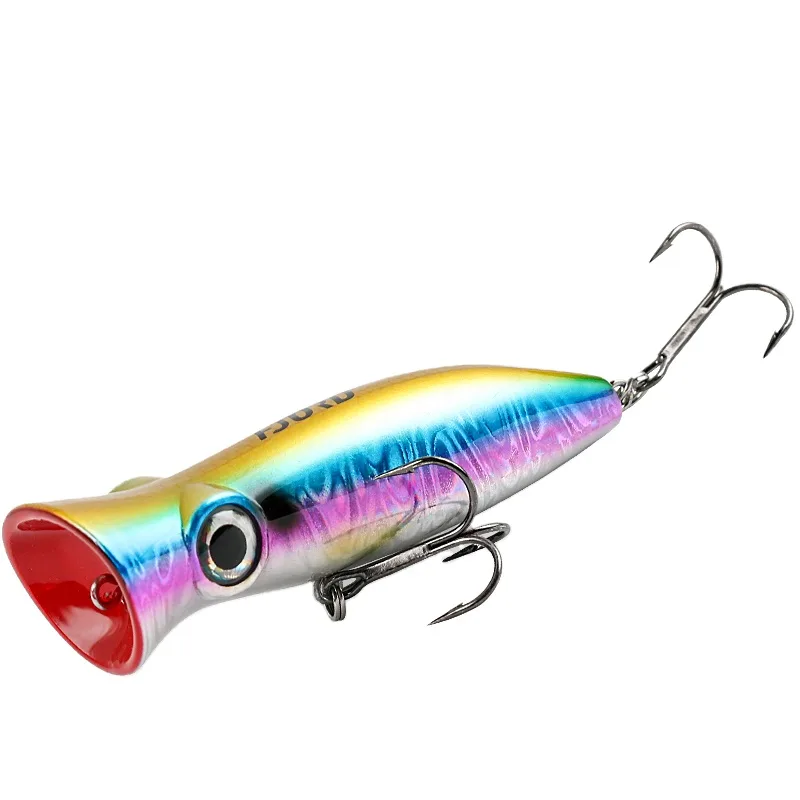 FJORD Lures ABS Plastic Popper Saltwater Freshwater River/Lake 14g 80mm Floating Artificial Bait for Freshwater Fish Zander