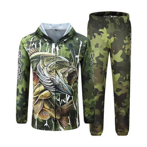 FJORD Wholesale Long Sleeve UV Fishing Shirts Breathable Fishing Hoodies