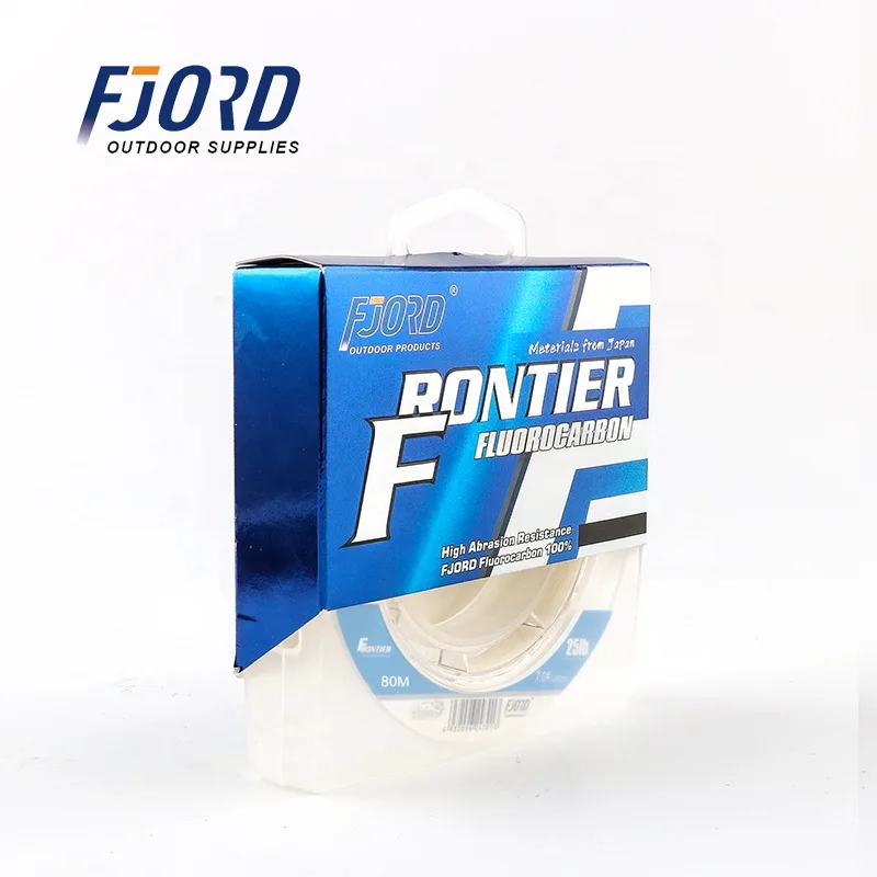 FJORD Fishing Line Fluorocarbon Transparent Fishing Line Fluor Carbon 80m 50m Fluorocarbon Line
