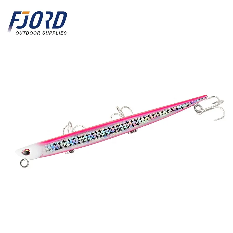 FJORD Plastic ABS Metal Pencil Lure Fishing Bait 31g 155mm Sinking Hard Lure for Catfish Carp & Zander Saltwater Lake/ River Use