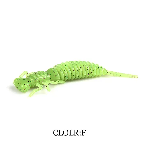 FJORD Soft Plastic Worm Lure Needle Tail Freshwater Fishing Bait for Bass Trout Walleye