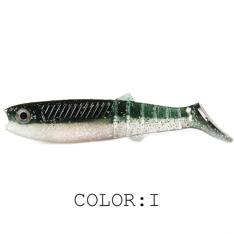 Soft Bionic Fishing Lure Silicone Artificial Bait Swimbait Bass Pike Walleye Saltwater Lures 6.2cm 8cm 9.6cm
