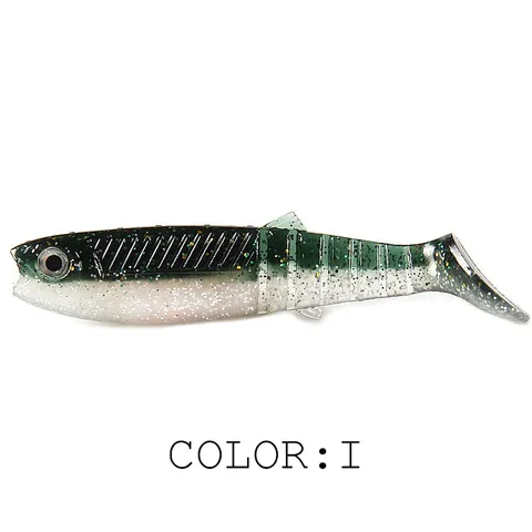 Soft Bionic Fishing Lure Silicone Artificial Bait Swimbait Bass Pike Walleye Saltwater Lures 6.2cm 8cm 9.6cm