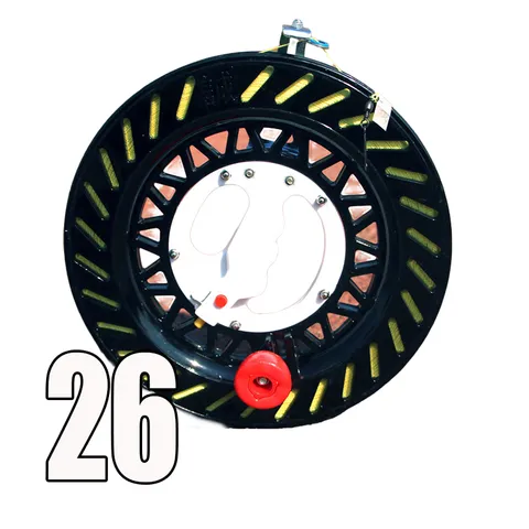 FJORD Line Reel Fishing Kite String Winder ABS Plastic Fly Fishing Reel 26cm Diameter Left Hand Use Stainless Steel Body Reel
