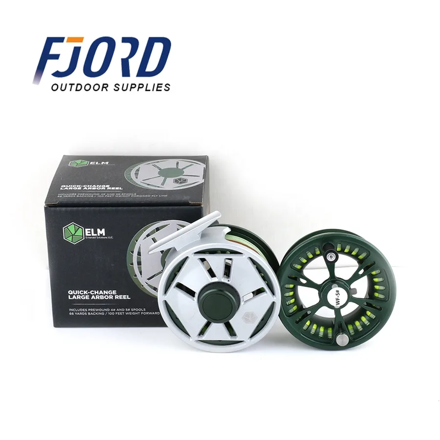 FJORD Wholesale New Fly Reel Fishing Cassette CNC Full Metal Fly Fishing Reels for Saltwater