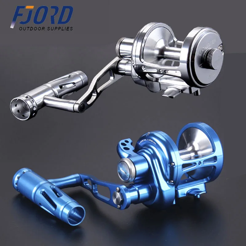 FJORD Spinning Reel Customized Drum Reel Wheel Saltwater Jigging Bait Casting Stream River Lake Left Hand 4.9:1 Gear Ratio 9+2BB