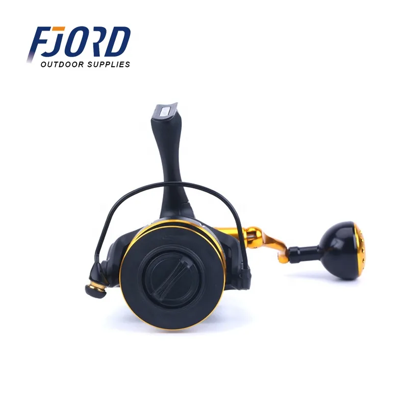 FJORD Spinning Reel 35kg Drag Power Left Hand Fake Bait Jigging Reel Full Metal Body Saltwater Stream Lake Fishing 9+1BB 5.9:1