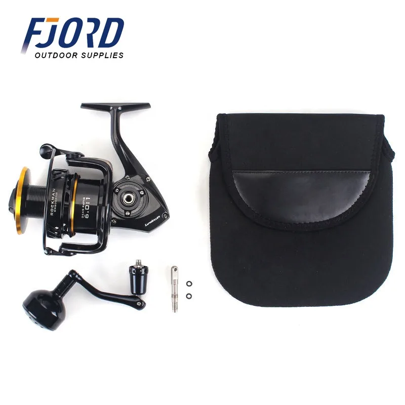 FJORD Spinning Reel Full Metal 6.0:1 Fake Bait Carp Fishing Reel Lake River Left Hand 9+1 Ball Bearings High Strength