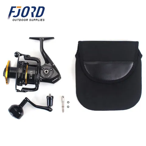 FJORD Spinning Reel Full Metal 6.0:1 Fake Bait Carp Fishing Reel Lake River Left Hand 9+1 Ball Bearings High Strength