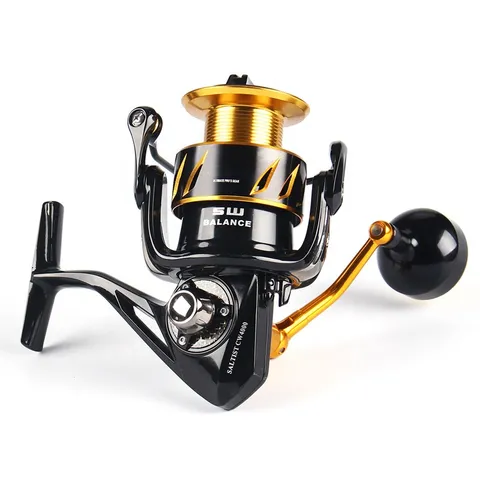 FJORD Spinning Reels Line Counter Full Metal Fishing Reel Saltwater 15kg Drag Power Stream River Lake 5+1BB Left Hand