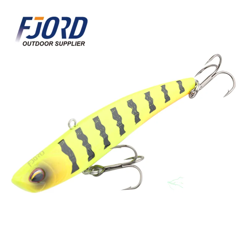 FJORD 2024 Wholesale New Heavy Vib Lure 15g Pesca 80MM Sinking Vib Lure Stick Bait Fishing Lure