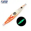FJORD 200g Saltwater Metal Jig Lure with LED Light Full Glow for River Lake Stream Fishing - photo 2