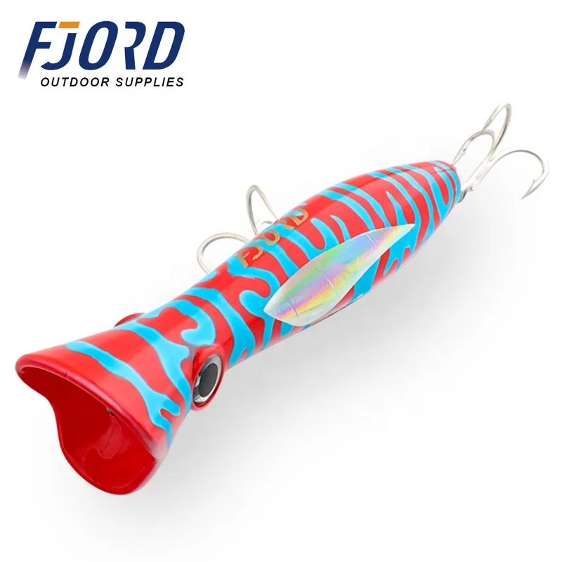 FJORD New Lures 82g 165mm Bass Sea Lures Top Water Popper Saltwater Lures for Boat Fishing