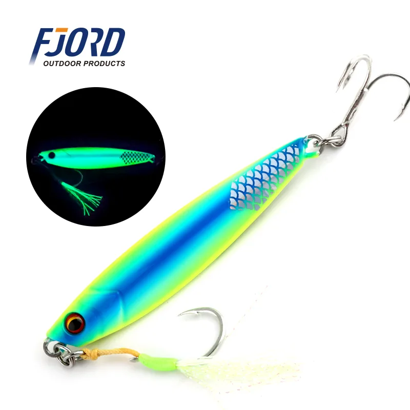 FJORD New Slow Pitch Jigging Lure 30G 40G 60G Fast Jigging Lures Saltwater Fishing