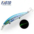 FJORD High Quality 3D Printing Lure 37g 110mm Sinking Minnow Glowing Lure Body Sea Bass Lures - photo 9