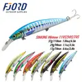 FJORD High Quality 3D Printing Lure 37g 110mm Sinking Minnow Glowing Lure Body Sea Bass Lures - photo 1