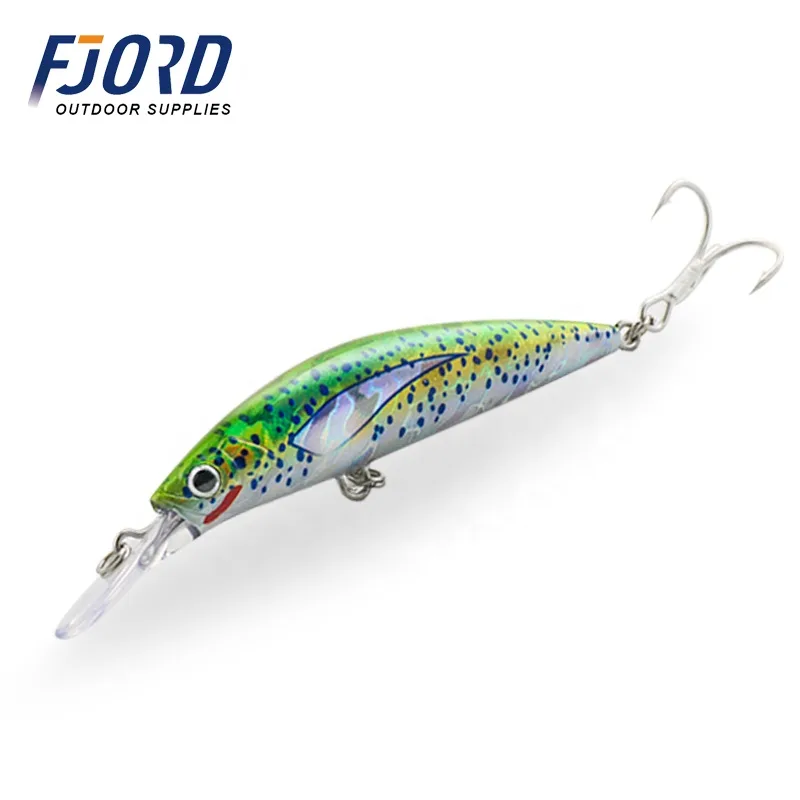 FJORD 17g 70mm 3d Printing Lure Wholesale Black Minnow Glowing Sea Lures Sinking Minnow1