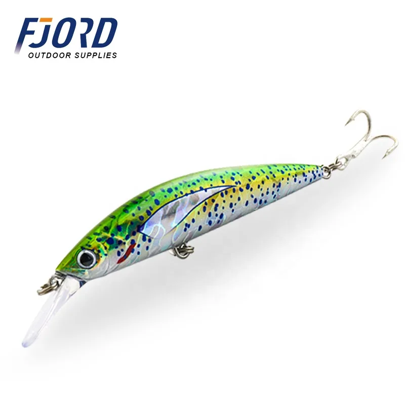 FJORD New Fishing Lure 90mm 29g Long Casting 3D Color Fishing Minnow Sinking Sea Bass Lure