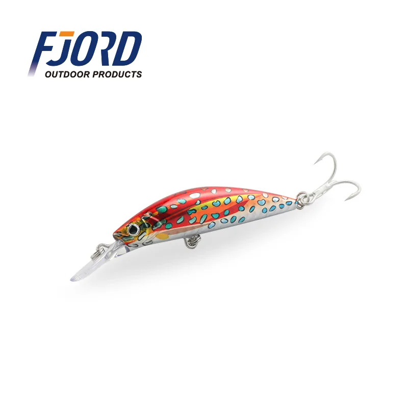 FJORD New 3D Printing Color Sinking Minnow Lure 17g 70mm Glowing Lure Body Saltwater Lures