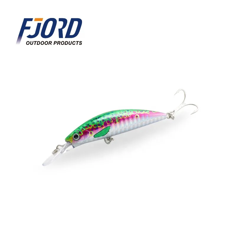 FJORD Lures Fishing Sinking Minnow Lure 17g 70mm 3D Printing Color Luminous Fishing Lures
