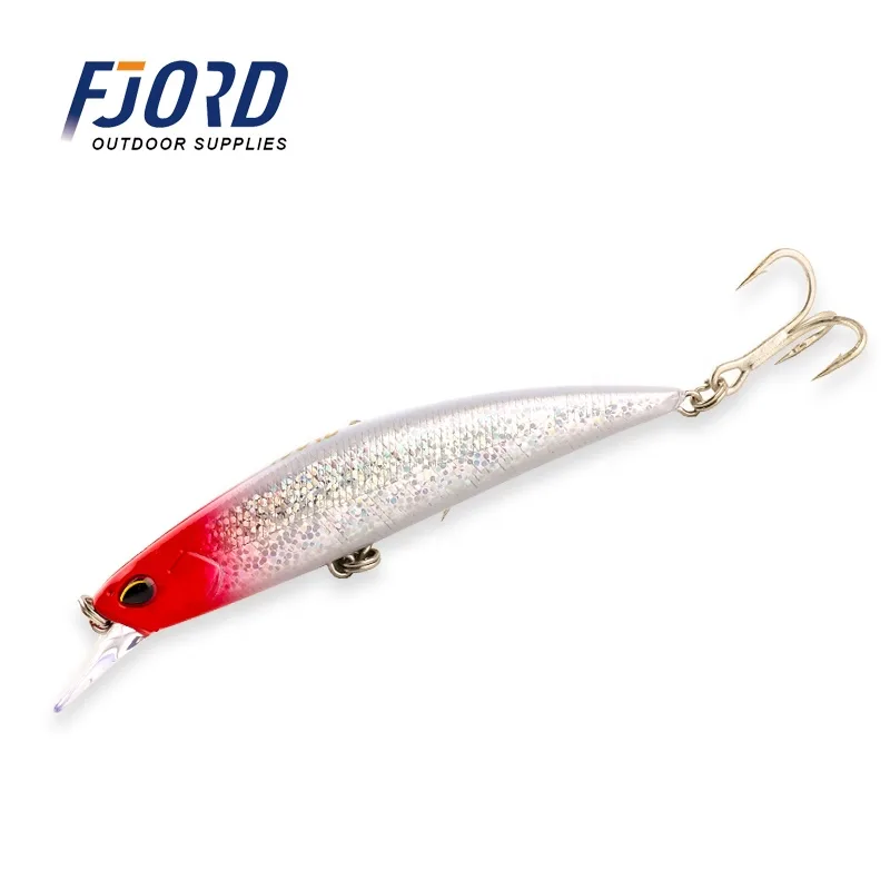 FJORD Customized Fish Lures 22g 95mm Long Casting Sea Fishing Lures Sinking Minnow Lure for Boat Fishing