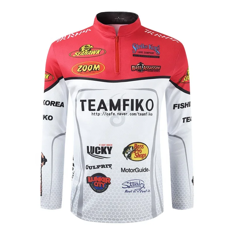 FJORD Customized Men's Fishing Shirt UV Long Sleeve Fishing Shirts Fishing Wear