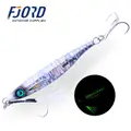 FJORD Customized 40g 60g 80g Glowing Metal Slice Jig UV Fishing Jigs for Slow Pitch River Lake Stream & Saltwater - photo 1