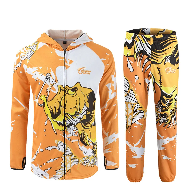 FJORD High Quality Full Custom Sublimation Fishing Shirts Long Sleeve UV Fishing Shirt for Men