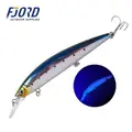 FJORD OEM 37g 110MM Minnow Hard Fishing Lure Sinking Plastic Hard Fishing Lures With Treble Hook - photo 4