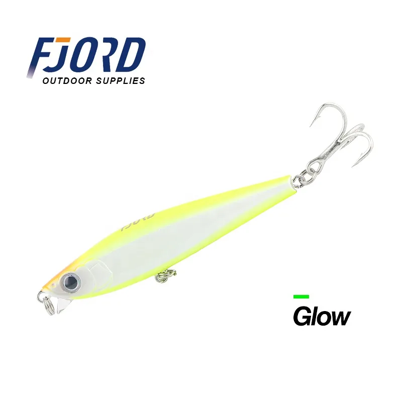 FJORD OEM 20g 85mm Plastic Saltwater Minnow Fishing Lures Saltwater Trolling Lures Minnow Lure 80 mm