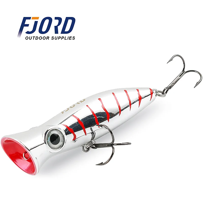 FJORD Factory Popper Fishing Hard Lure Saltwater 14g 80mm Popper Lure Fishing Artificial Lure Floating