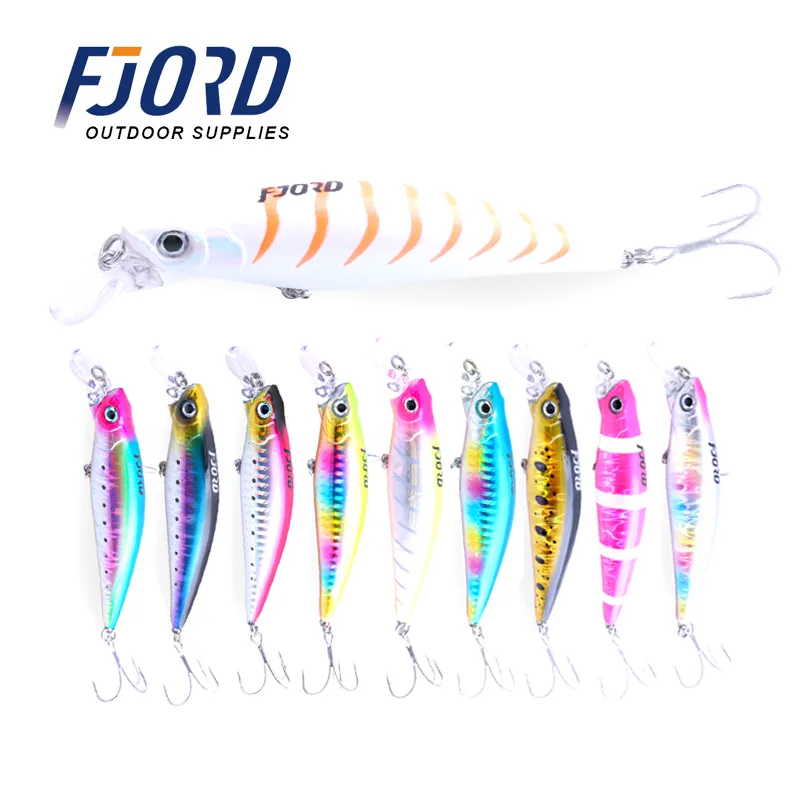 FJORD 2024 OEM Fishing Lures Sinking Minnow 90mm 31g Plastic Saltwater Minnow Heavy Fishing Lure Bulk for Saltwater