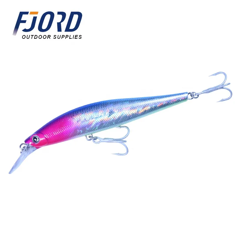 FJORD Factory 52g Hard Body Minnow Lure 130mm Plastic Minnow Fishing Lure Bionic Hard Bait for Freshwater Trolling
