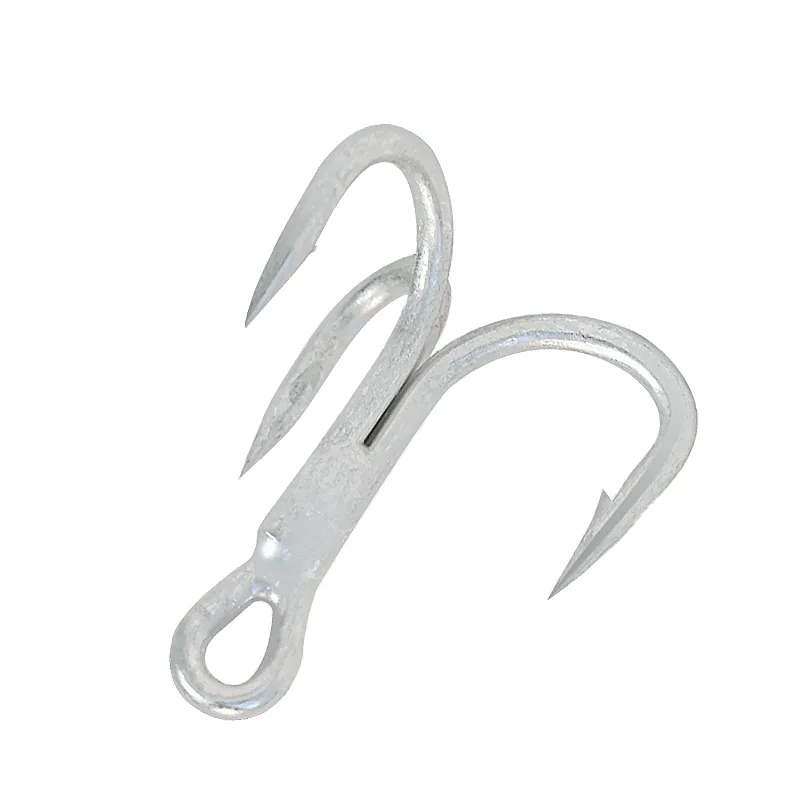 FJORD High Quality Wholesale 4x Strength Fishing Hooks 2# 4# 6# High Carbon Steel Hooks Saltwater Treble Hook