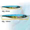 FJORD in Stock  40g 60g 80g Jigging Lures Glow at Dark Water Saltwater Fishing Jig with UV Light Metal Lures - photo 9