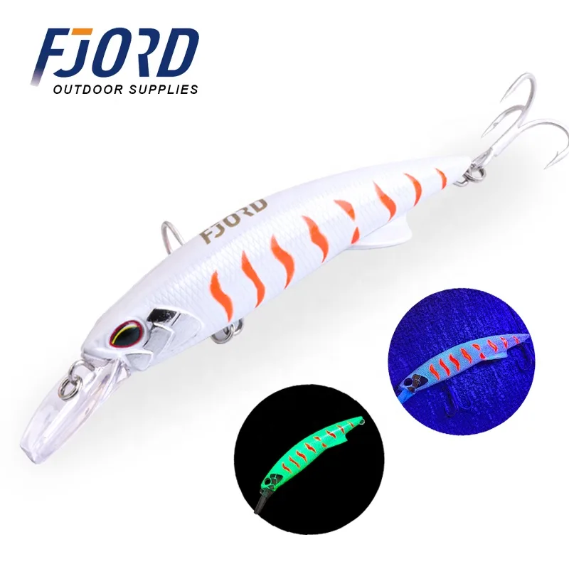 FJORD New Coming Lures 64g 110mm Heavy Sinking Saltwater Minnow Lure for Long Casting Sea Bass Lures Minnow