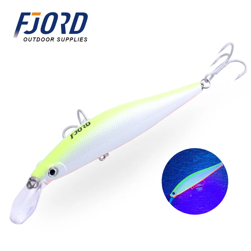 FJORD Heavy Minnow  52g 130MM  Hard Lure Minnow Trolling Lures Sinking Plastic Saltwater Minnow Fishing Lures for Sea