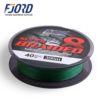 FJORD Customizable Super Strong Multi-Color PE Fishing Line 150m-1000m for Lake & River Fishing 4x-12x OEM Strands