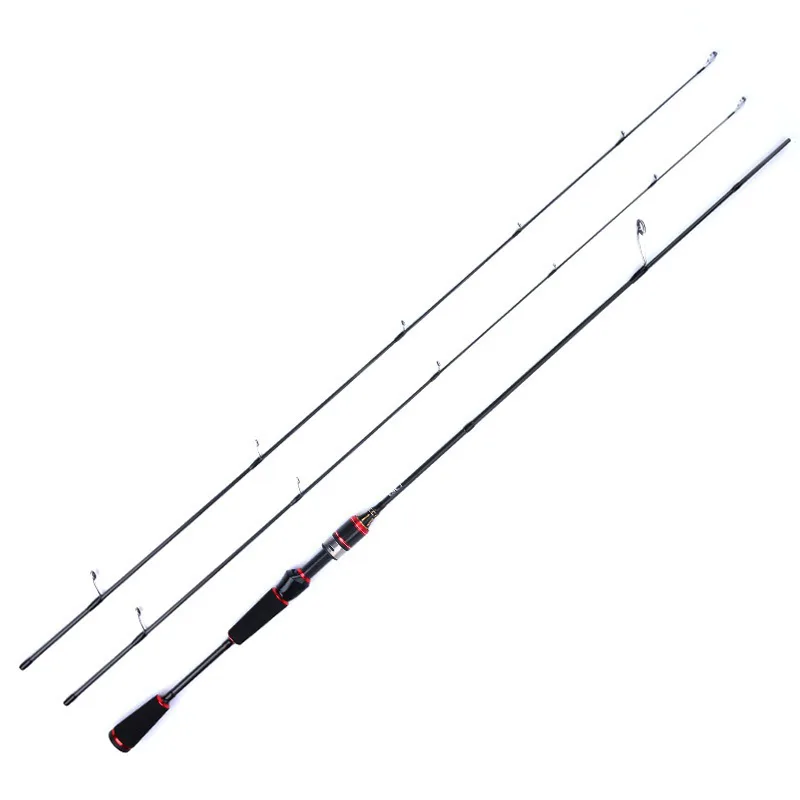 FJORD OEM 1.8M Carbon Spinning Fishing Rod with Fuji Guides for Lure Fishing in Saltwater Two-Tips Lure Rod