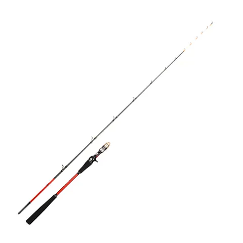 FJORD OEM 1.7m Closed Length 1.25m Light Akara Carbon Fiber Boat Squid Rod for Sea Fishing Carp Bass Saltwater Fishing