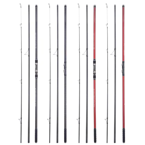 FJORD OEM 4.2m GLOW SURF ROD for Sea and Lure Fishing Fuji Guides and NS-7/ DPS Reel Seat for Carp and Bass Made of Carbon